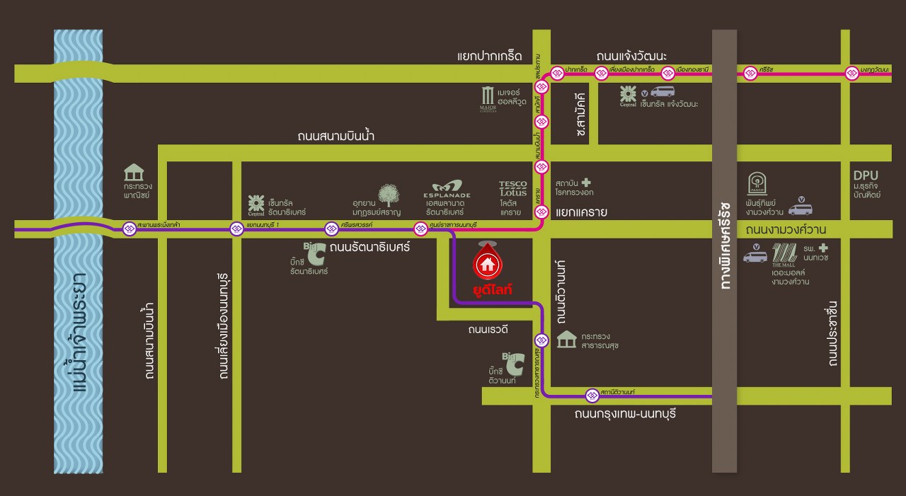 บ้านเดี่ยวมือสองนนทบุรี โครงการ ดีไลท์ รัตนาธิเบศร์-ท่าอิฐ หลังมุม เนื้อที่ 73.10 ตร.ว. พื้นที่ใช้สอย 150 ตร.ม. ฟังก์ชัน 4 ห้องนอน 2 ห้องน้ำ 2 ที่จอดรถ พร้อมเข้าอยู่ โครงการบนทำเลเดินทางสะดวก เชื่อมต่อถนนรัตนาธิเบศร์ ใกล้รถไฟฟ้าสายสีม่วง "สถานีบางรักน้อยท่าอิฐ" และจุดขึ้นทางด่วน "ศรีรัช"